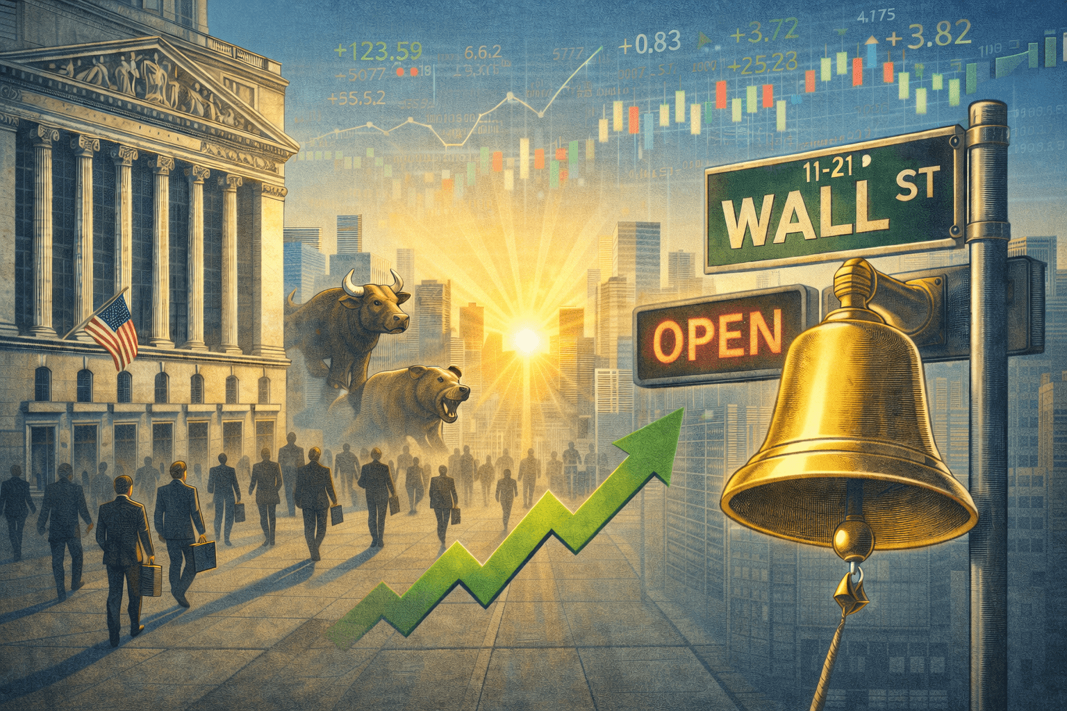 Dow Jones Index futures today: hits all-time high ahead of key market news